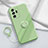 Ultra-thin Silicone Gel Soft Case Cover with Magnetic Finger Ring Stand YK1 for Samsung Galaxy Note 20 Ultra 5G Green