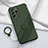 Ultra-thin Silicone Gel Soft Case Cover with Magnetic Finger Ring Stand YK1 for Samsung Galaxy Note 20 Ultra 5G Midnight Green