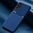 Ultra-thin Silicone Gel Soft Case Cover with Magnetic for Oppo A95 4G Blue