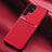Ultra-thin Silicone Gel Soft Case Cover with Magnetic for Samsung Galaxy S21 Ultra 5G Red