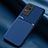 Ultra-thin Silicone Gel Soft Case Cover with Magnetic for Xiaomi Poco F4 5G Blue