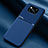 Ultra-thin Silicone Gel Soft Case Cover with Magnetic for Xiaomi Poco X3 NFC Blue