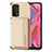 Ultra-thin Silicone Gel Soft Case Cover with Magnetic S01D for OnePlus Nord N200 5G Gold