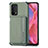 Ultra-thin Silicone Gel Soft Case Cover with Magnetic S01D for OnePlus Nord N200 5G Green