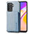 Ultra-thin Silicone Gel Soft Case Cover with Magnetic S01D for Oppo F19 Pro