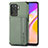 Ultra-thin Silicone Gel Soft Case Cover with Magnetic S01D for Oppo F19 Pro Green