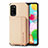 Ultra-thin Silicone Gel Soft Case Cover with Magnetic S01D for Samsung Galaxy A41 Gold