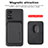 Ultra-thin Silicone Gel Soft Case Cover with Magnetic S01D for Samsung Galaxy A51 4G