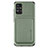 Ultra-thin Silicone Gel Soft Case Cover with Magnetic S01D for Samsung Galaxy A51 5G Green