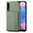 Ultra-thin Silicone Gel Soft Case Cover with Magnetic S01D for Samsung Galaxy A70 Green
