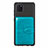 Ultra-thin Silicone Gel Soft Case Cover with Magnetic S01D for Samsung Galaxy A81 Cyan
