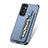 Ultra-thin Silicone Gel Soft Case Cover with Magnetic S01D for Samsung Galaxy F13 4G Blue
