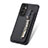 Ultra-thin Silicone Gel Soft Case Cover with Magnetic S01D for Samsung Galaxy M13 4G Black