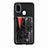 Ultra-thin Silicone Gel Soft Case Cover with Magnetic S01D for Samsung Galaxy M21 Black