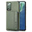 Ultra-thin Silicone Gel Soft Case Cover with Magnetic S01D for Samsung Galaxy Note 20 5G Green