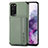 Ultra-thin Silicone Gel Soft Case Cover with Magnetic S01D for Samsung Galaxy S20 5G Green
