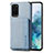 Ultra-thin Silicone Gel Soft Case Cover with Magnetic S01D for Samsung Galaxy S20 Plus 5G Blue