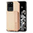 Ultra-thin Silicone Gel Soft Case Cover with Magnetic S01D for Samsung Galaxy S20 Ultra 5G Gold