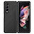 Ultra-thin Silicone Gel Soft Case Cover with Magnetic S01D for Samsung Galaxy Z Fold4 5G Black