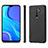Ultra-thin Silicone Gel Soft Case Cover with Magnetic S01D for Xiaomi Redmi 9 Prime India Black