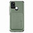 Ultra-thin Silicone Gel Soft Case Cover with Magnetic S02D for Samsung Galaxy A21s Green