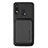 Ultra-thin Silicone Gel Soft Case Cover with Magnetic S02D for Samsung Galaxy A30 Black