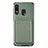 Ultra-thin Silicone Gel Soft Case Cover with Magnetic S02D for Samsung Galaxy A30 Green