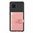 Ultra-thin Silicone Gel Soft Case Cover with Magnetic S02D for Samsung Galaxy A81 Pink