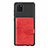 Ultra-thin Silicone Gel Soft Case Cover with Magnetic S02D for Samsung Galaxy A81 Red