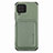 Ultra-thin Silicone Gel Soft Case Cover with Magnetic S02D for Samsung Galaxy F62 5G Green