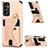 Ultra-thin Silicone Gel Soft Case Cover with Magnetic S02D for Samsung Galaxy M13 4G Gold