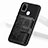 Ultra-thin Silicone Gel Soft Case Cover with Magnetic S02D for Samsung Galaxy M21 Black
