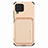 Ultra-thin Silicone Gel Soft Case Cover with Magnetic S02D for Samsung Galaxy M62 4G Gold