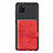Ultra-thin Silicone Gel Soft Case Cover with Magnetic S02D for Samsung Galaxy Note 10 Lite Red