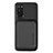 Ultra-thin Silicone Gel Soft Case Cover with Magnetic S02D for Samsung Galaxy S20 5G Black