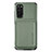 Ultra-thin Silicone Gel Soft Case Cover with Magnetic S02D for Samsung Galaxy S20 Green