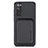 Ultra-thin Silicone Gel Soft Case Cover with Magnetic S02D for Samsung Galaxy S20 Lite 5G Black