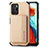 Ultra-thin Silicone Gel Soft Case Cover with Magnetic S02D for Xiaomi Poco X3 GT 5G Gold