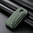 Ultra-thin Silicone Gel Soft Case Cover with Magnetic S02D for Xiaomi Redmi Note 9 Pro Max Green