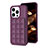 Ultra-thin Silicone Gel Soft Case Cover with Magnetic S03D for Apple iPhone 14 Pro Max Purple