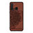 Ultra-thin Silicone Gel Soft Case Cover with Magnetic S03D for Samsung Galaxy A21 Brown