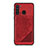 Ultra-thin Silicone Gel Soft Case Cover with Magnetic S03D for Samsung Galaxy A21 Red