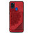 Ultra-thin Silicone Gel Soft Case Cover with Magnetic S03D for Samsung Galaxy A21s Red