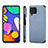Ultra-thin Silicone Gel Soft Case Cover with Magnetic S03D for Samsung Galaxy F62 5G Blue
