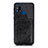 Ultra-thin Silicone Gel Soft Case Cover with Magnetic S03D for Samsung Galaxy M21s Black