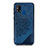 Ultra-thin Silicone Gel Soft Case Cover with Magnetic S03D for Samsung Galaxy M21s Blue
