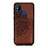 Ultra-thin Silicone Gel Soft Case Cover with Magnetic S03D for Samsung Galaxy M31 Brown