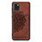 Ultra-thin Silicone Gel Soft Case Cover with Magnetic S03D for Samsung Galaxy M60s Brown