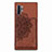 Ultra-thin Silicone Gel Soft Case Cover with Magnetic S03D for Samsung Galaxy Note 10 Plus 5G Brown