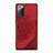 Ultra-thin Silicone Gel Soft Case Cover with Magnetic S03D for Samsung Galaxy Note 20 5G Red